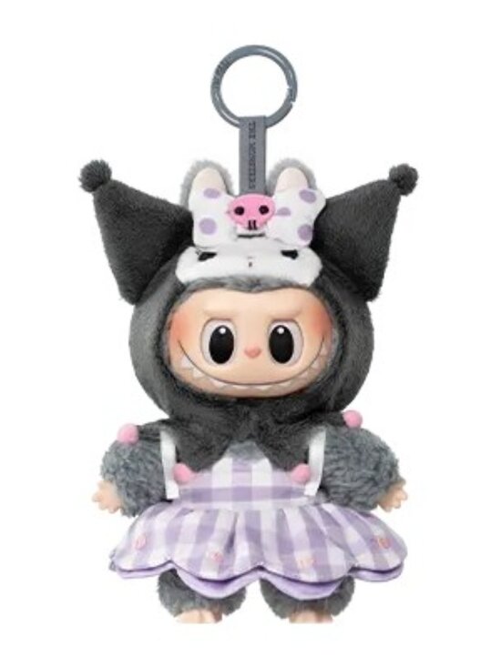 POP MART Accessories - THE MONSTERS × Hello Kitty and Friends Series-Vinyl Plush Pendant - Kuromi